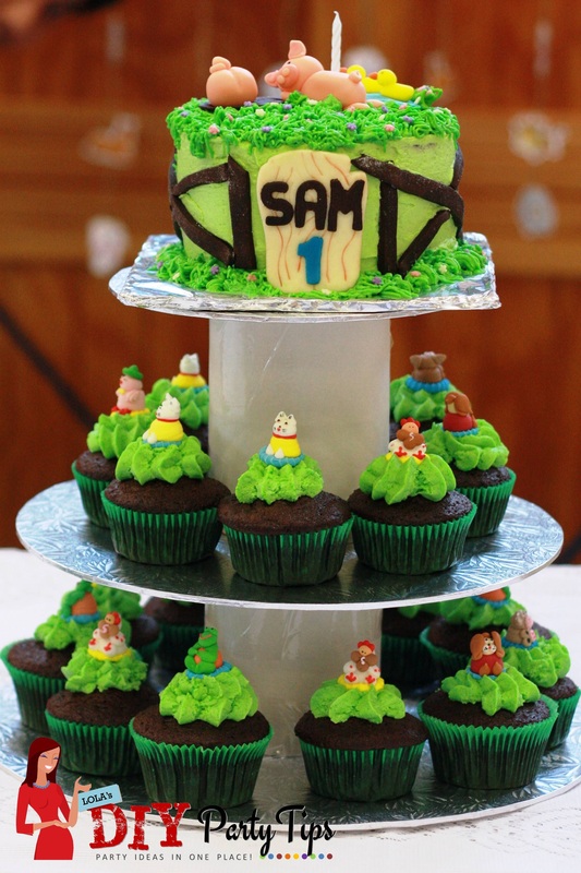 Farm-themed cake